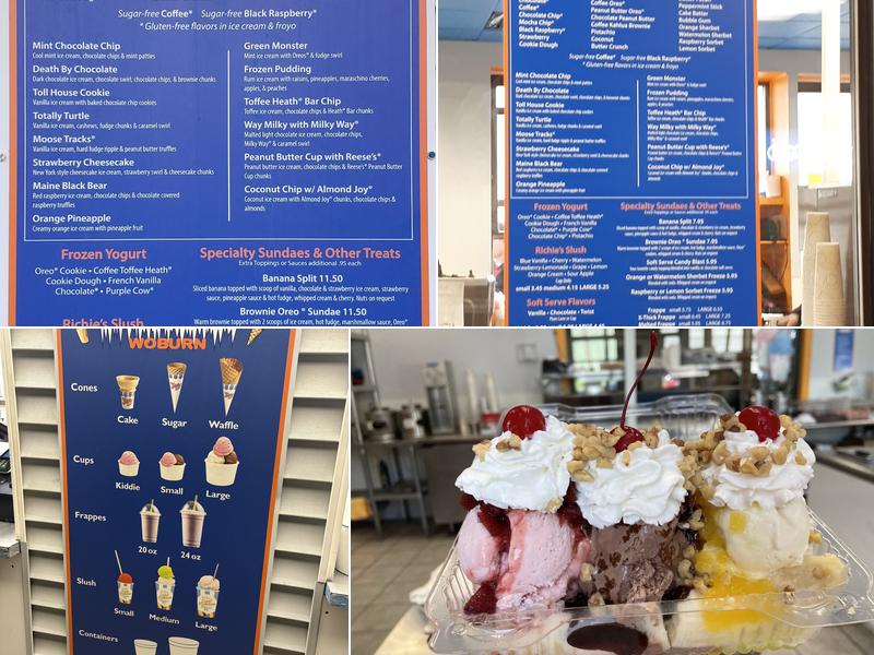 Breakers Ice Cream Menu