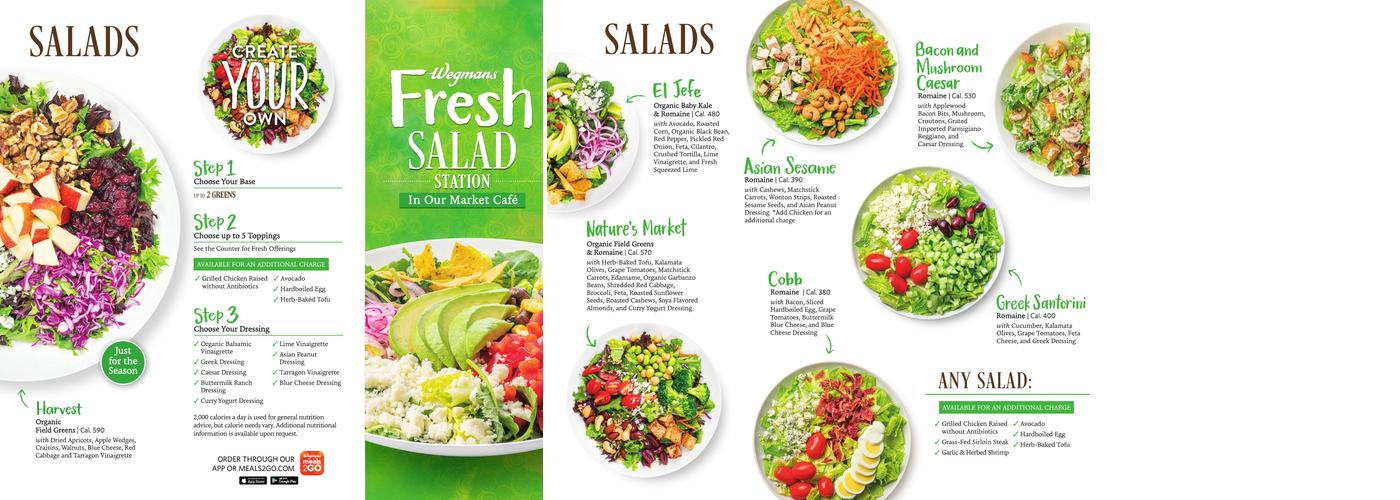 Wegmans Meals 2GO Menu