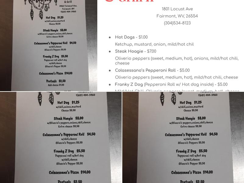 Kendra's Hot Spot and Grill Menu