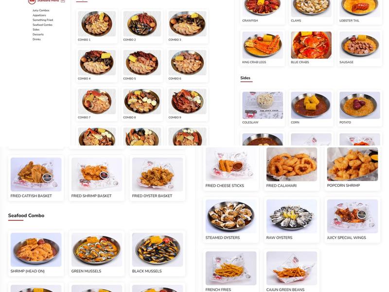 The Juicy Crab Albany Menu