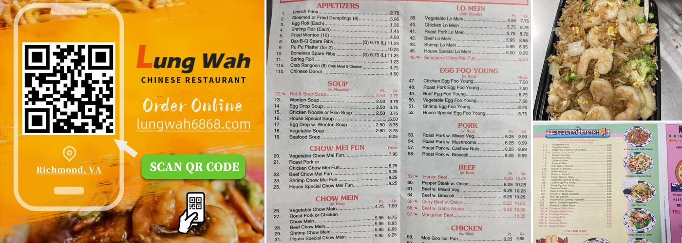 Lung wah Menu