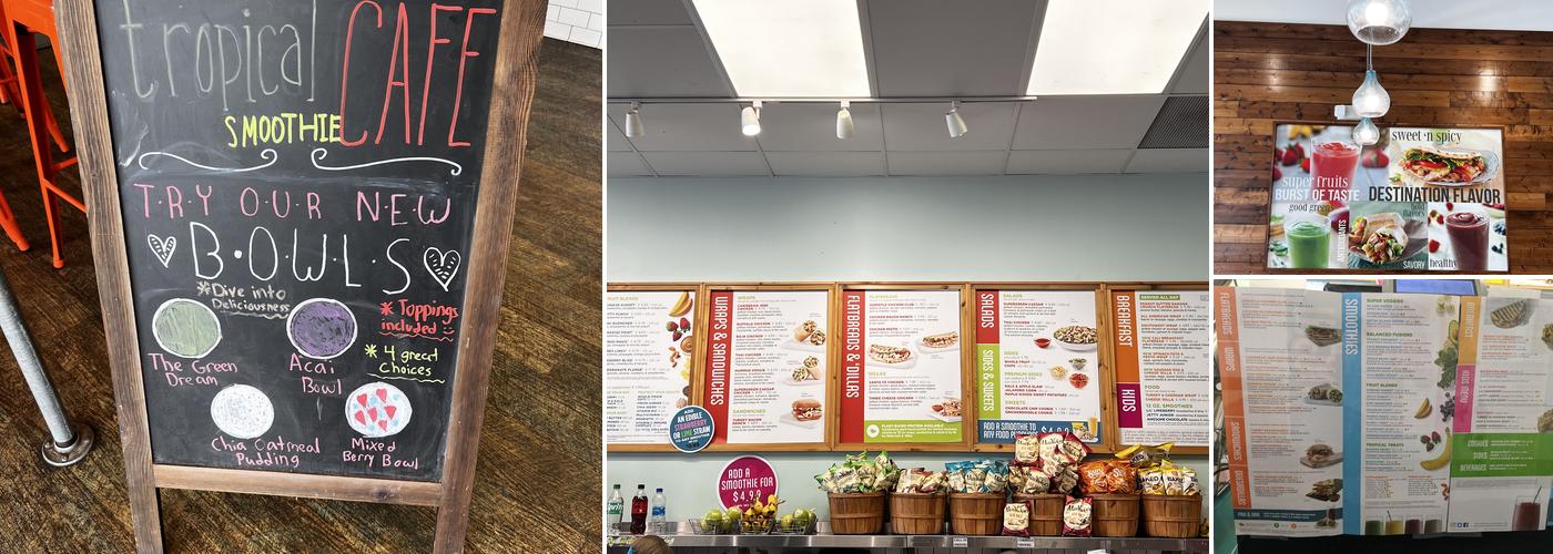Tropical Smoothie Cafe Menu