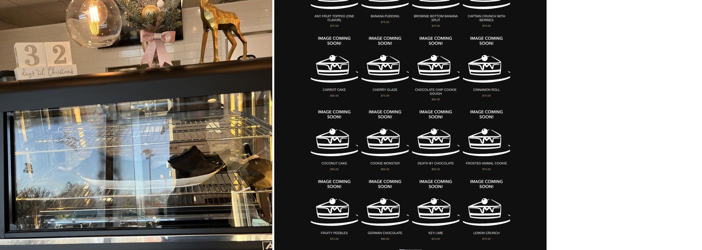 Everything is Cheesecake Menu