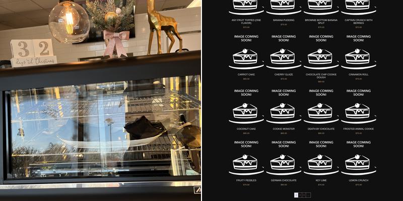 Everything is Cheesecake Menu