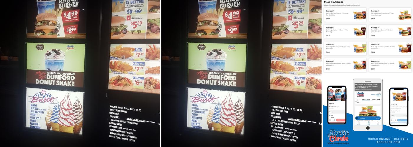Arctic Circle Menu
