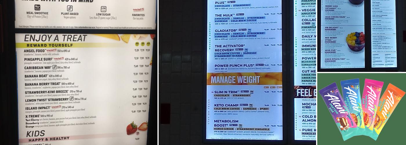 Smoothie King Menu