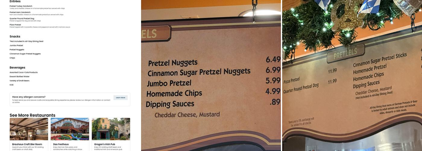 Beste Brezeln und Bier Menu