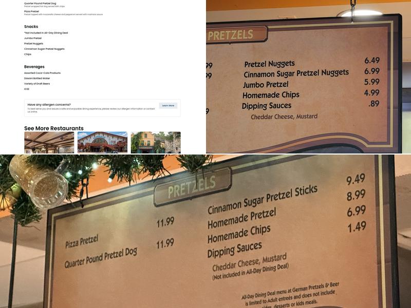 Beste Brezeln und Bier Menu