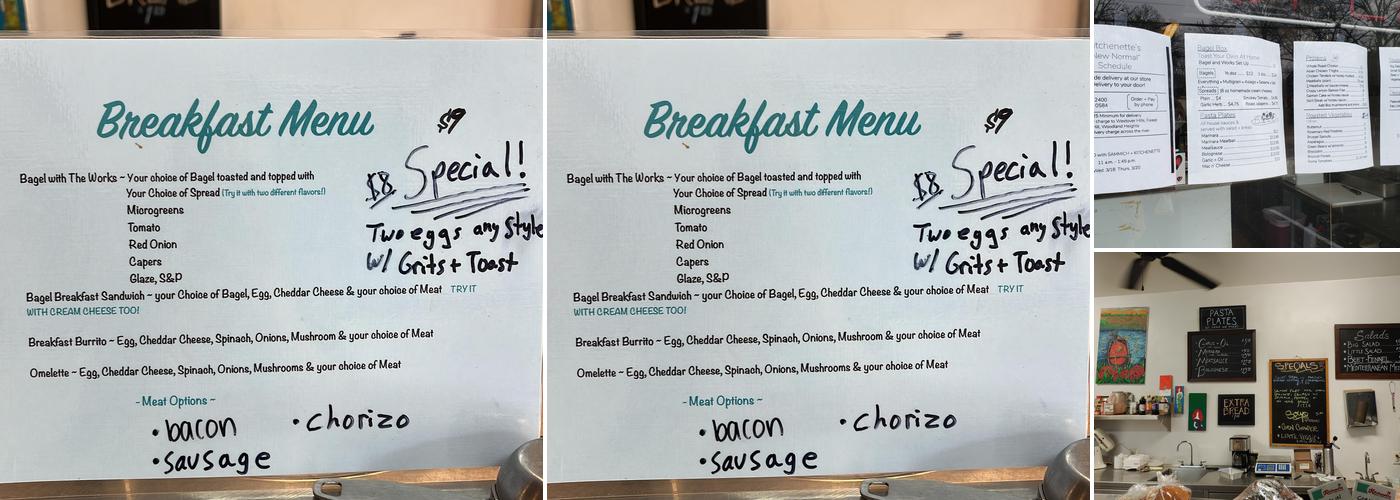 Kitchenette Menu