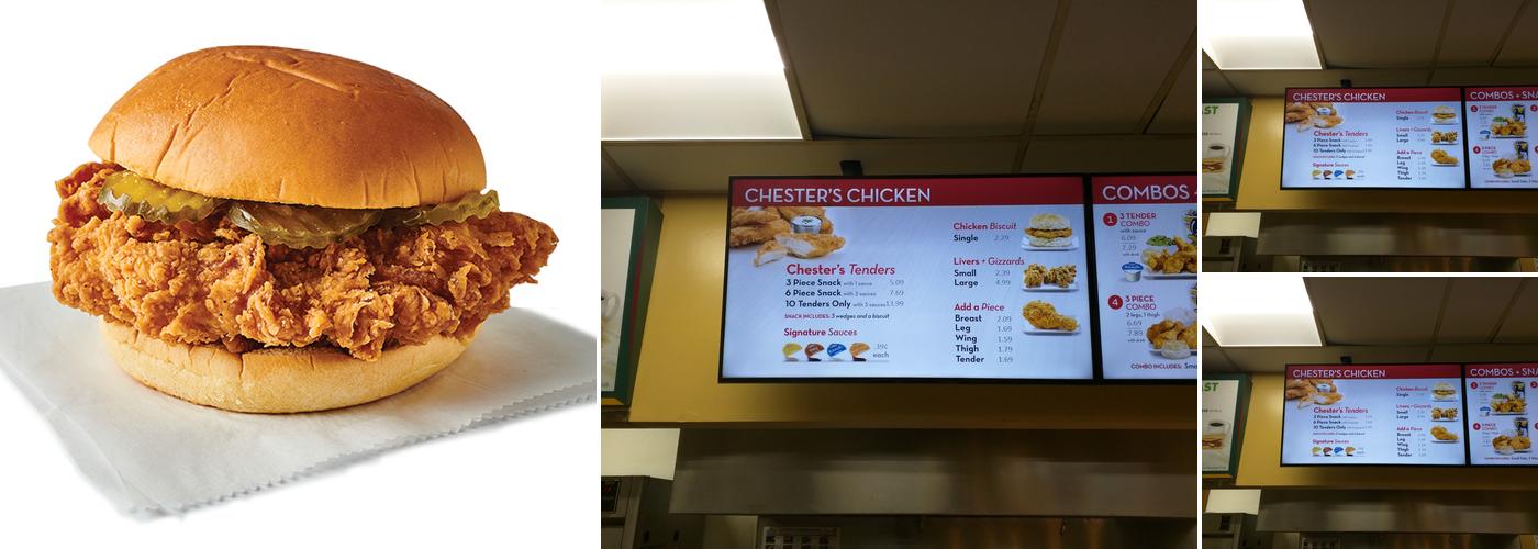 Chester's Chicken Menu