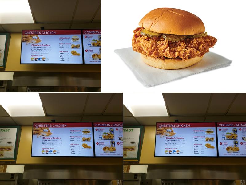 Chester's Chicken Menu