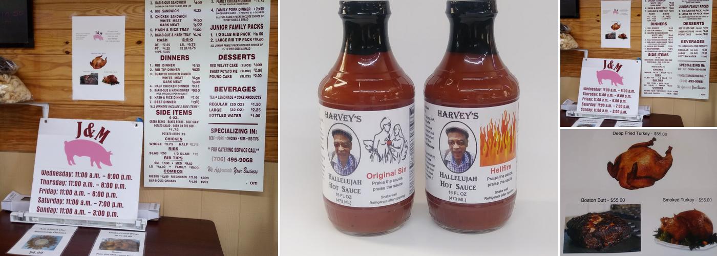 J & M Menu