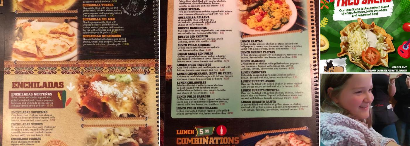El Jinete Mexican Grill Menu