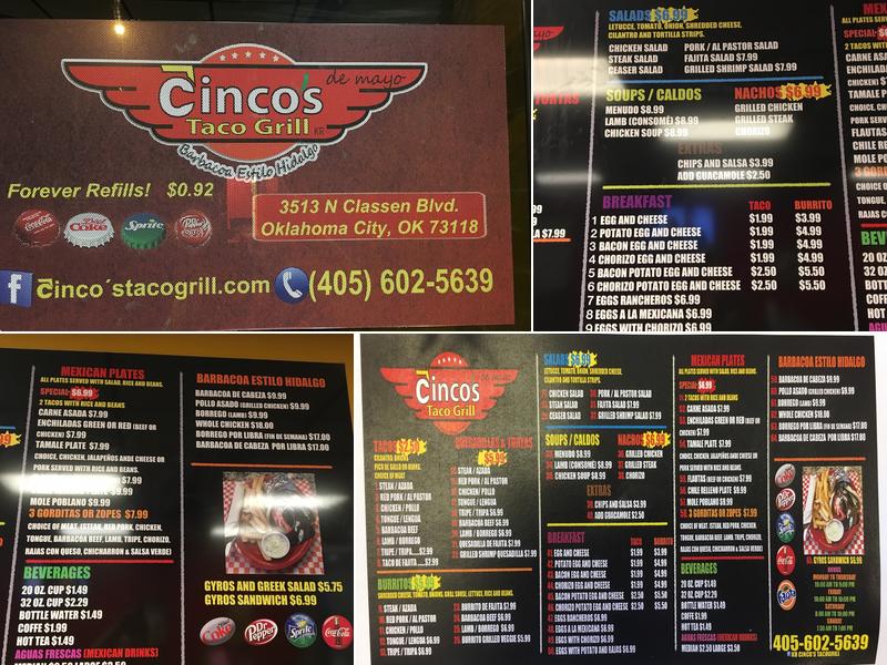 5 de mayo birria y barbacoa Menu