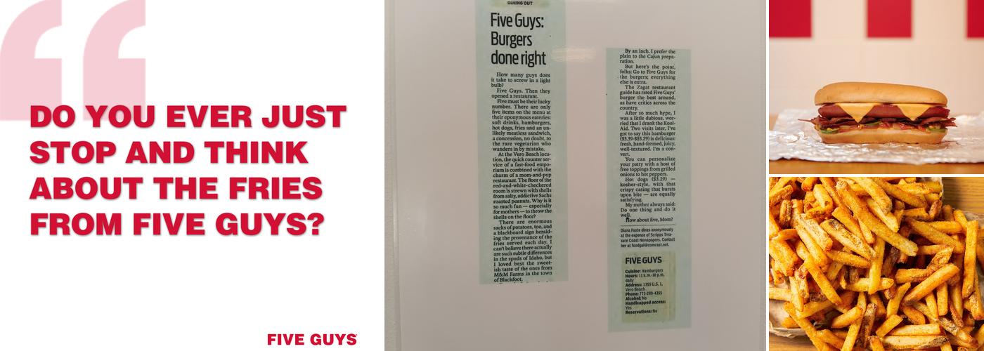 Five Guys Menu