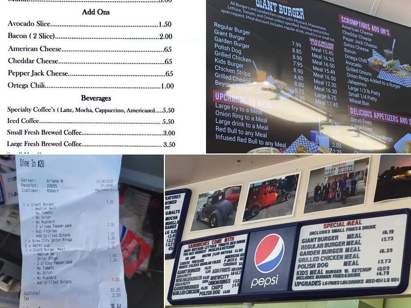 Bartels Chuckwagon Menu