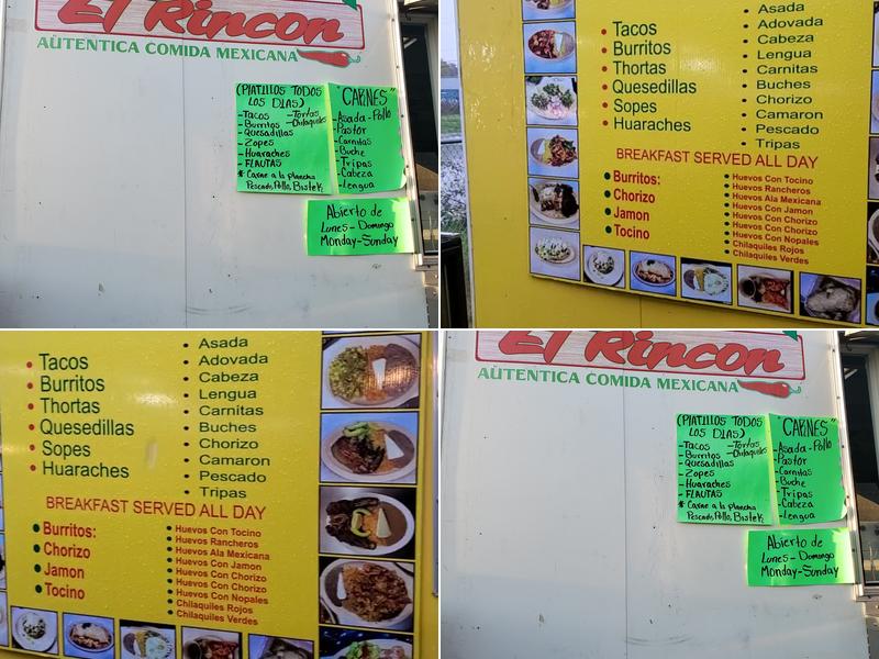 Taqueria El Rincon Menu
