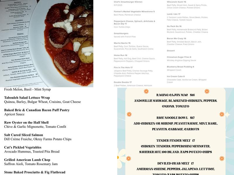 Chef’s Kitchen Menu