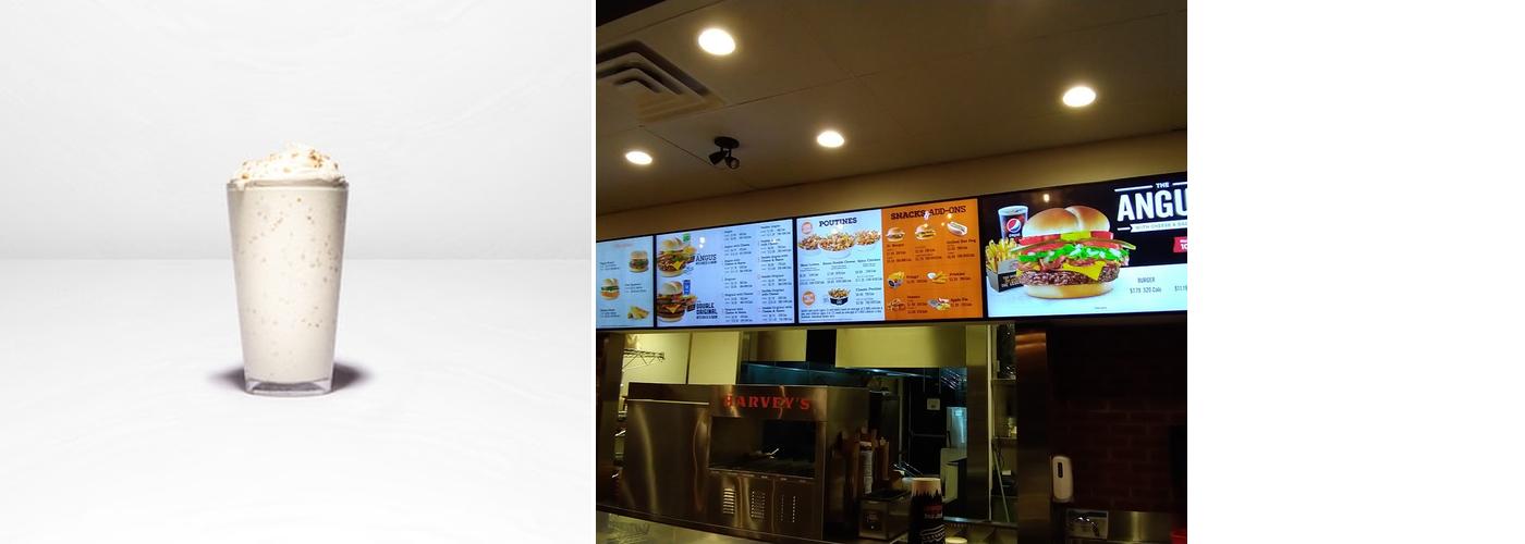 Harvey's Menu