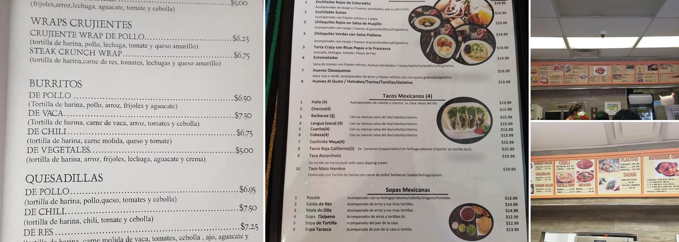 Crazy Chicken Menu