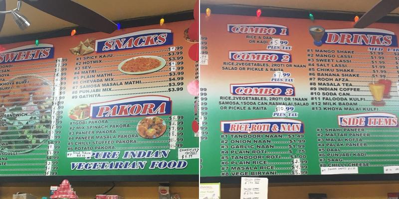 India Sweets & Spices Menu