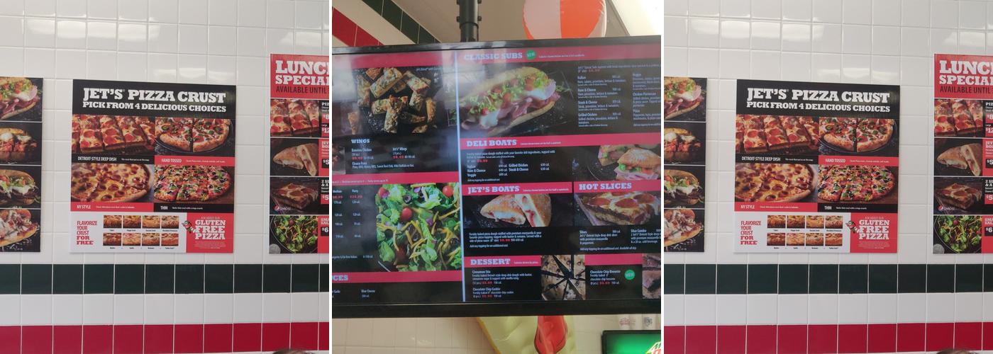 Jet's Pizza Menu