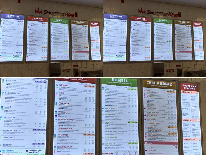 Smoothie King Menu
