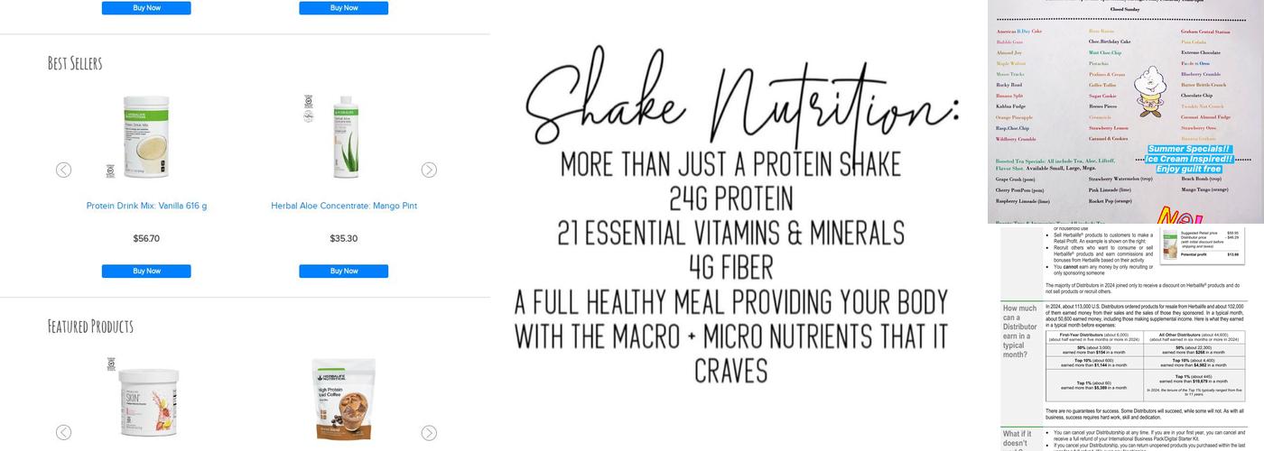 Herbalife Best Life Nutrition Co Menu