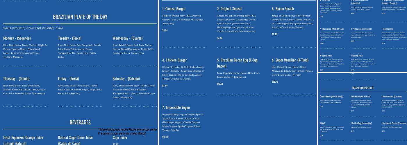Silos Bakery Menu