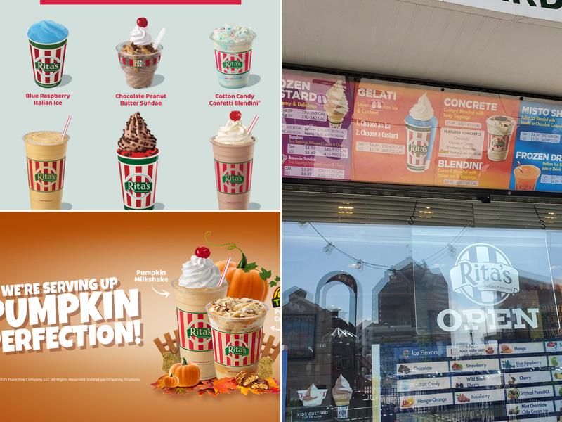 Rita's Italian Ice & Frozen Custard Menu