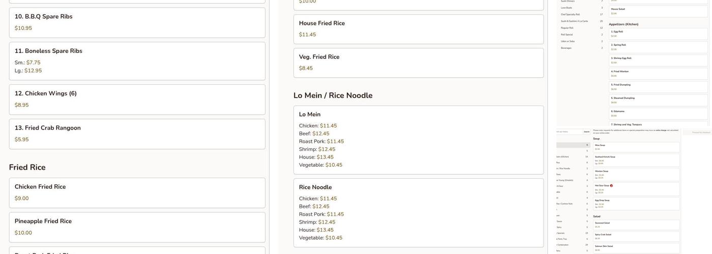 Ichiban Sushi and Chinese Bistro Menu