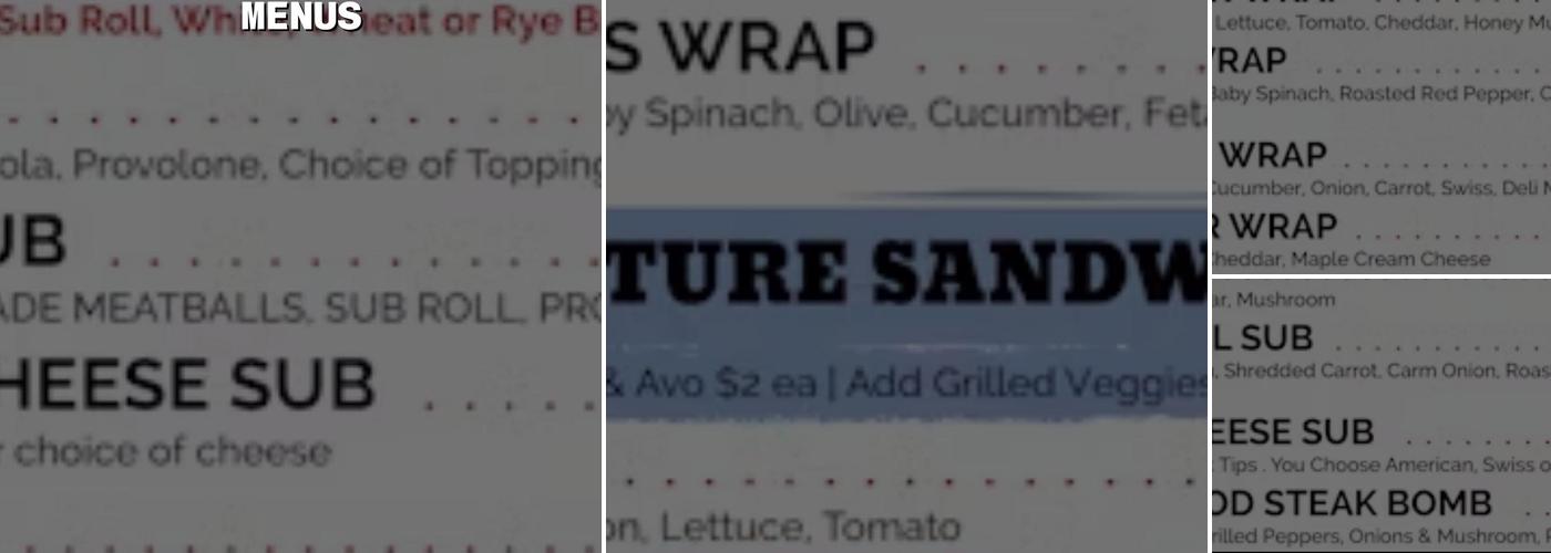 Granite State Lunchbox Menu