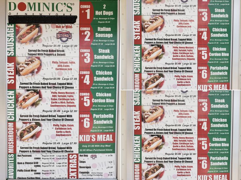 Dominic’s of New York Menu