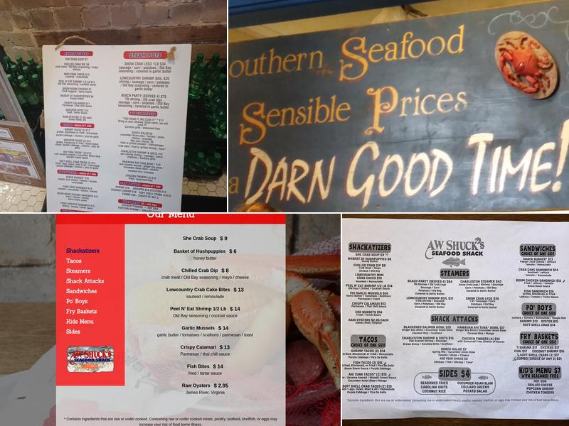 A.W. Shuck's Seafood Shack Menu