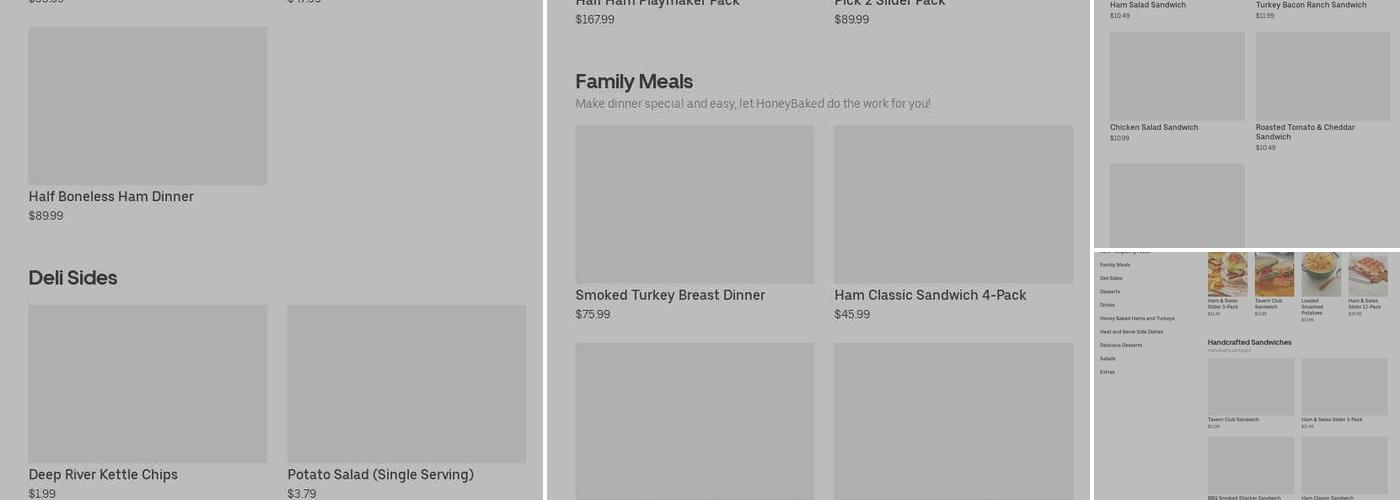 The Honey Baked Ham Company Menu