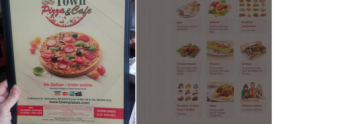 Town Pizza And Café Menu