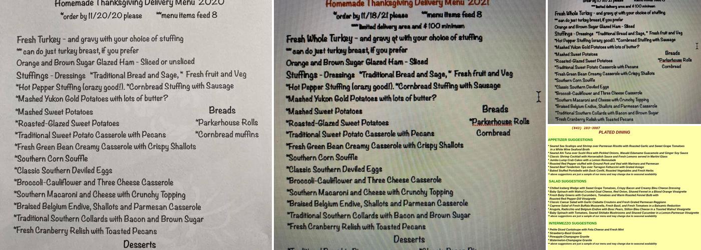 A Difference In Dining Menu