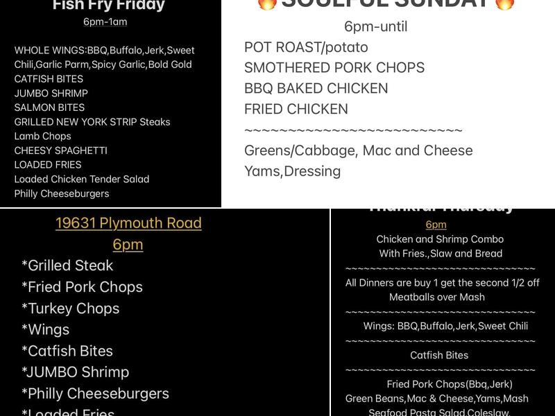 JAYDEE’S SOUL FOOD Menu