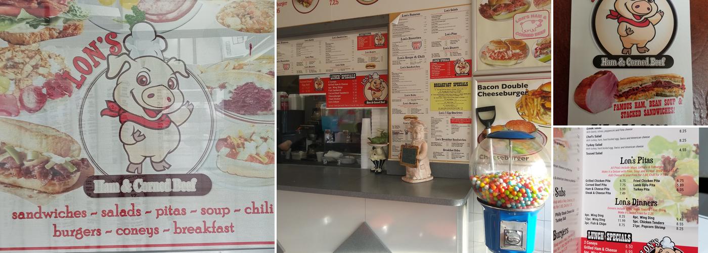 Lon's Ham & Corned Beef Menu