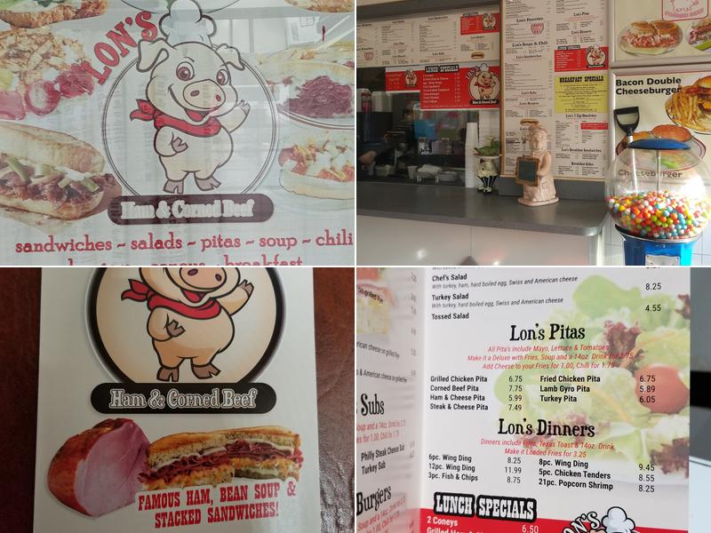 Lon's Ham & Corned Beef Menu