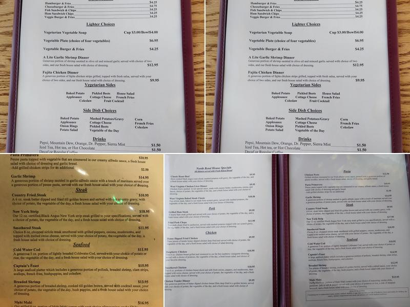 North Bend State Park Lodge Menu