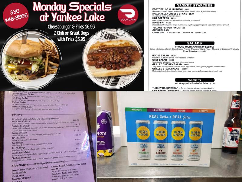 Yankee Lake Menu