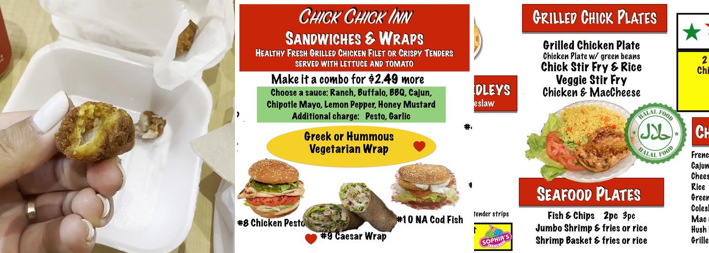 Chick Chick Inn Menu