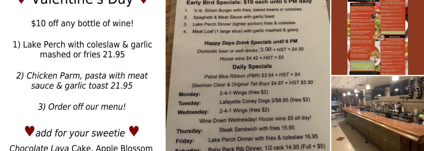 Sandy's Riverside Grill Menu