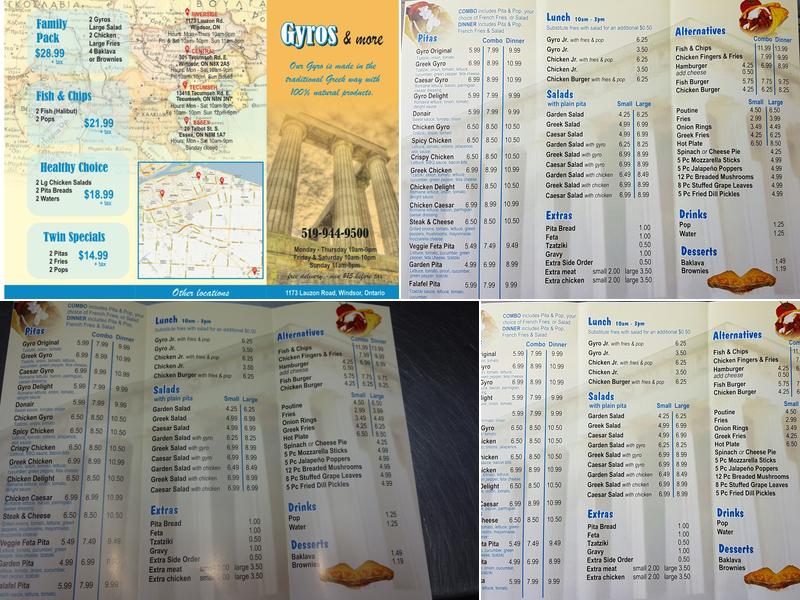 Gyros & Delights Menu