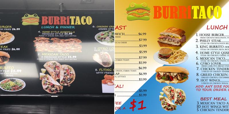 BURRITACO Menu