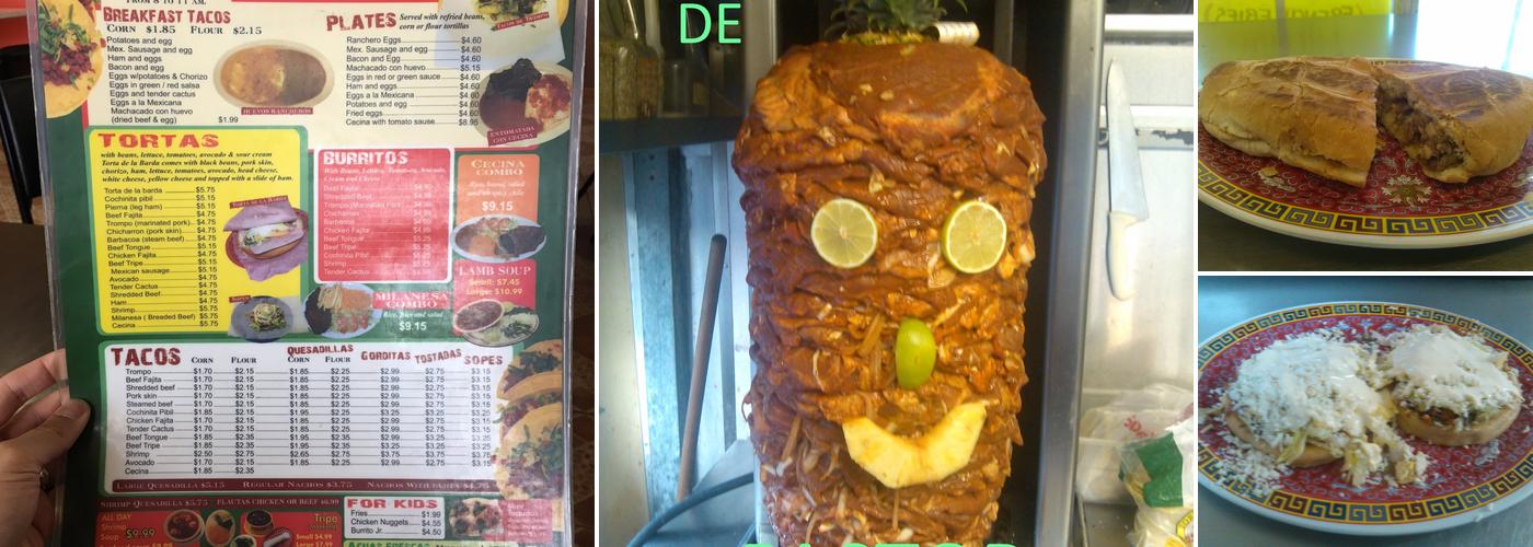 Tacos Estilo DF Menu