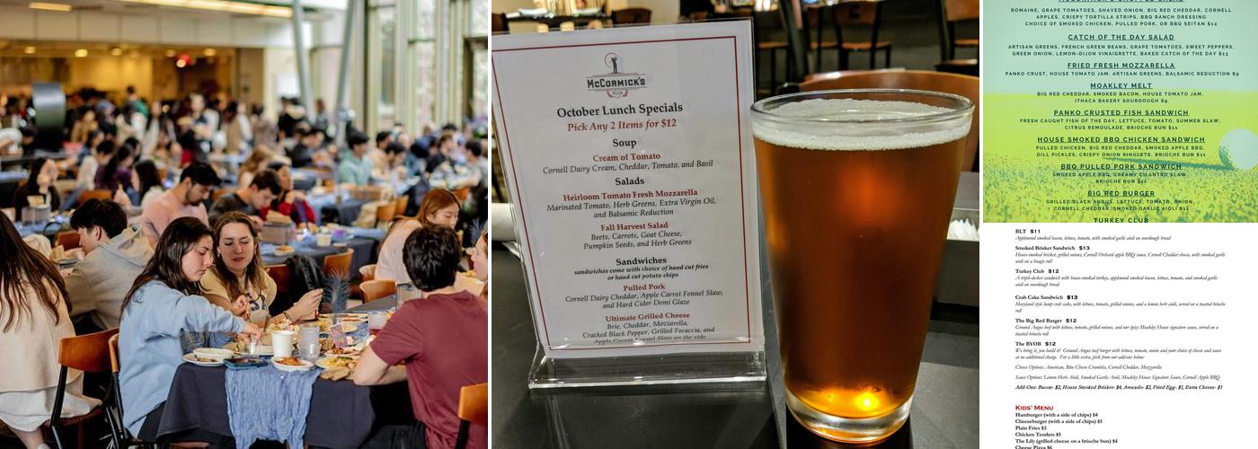 McCormick's at Moakley House Menu