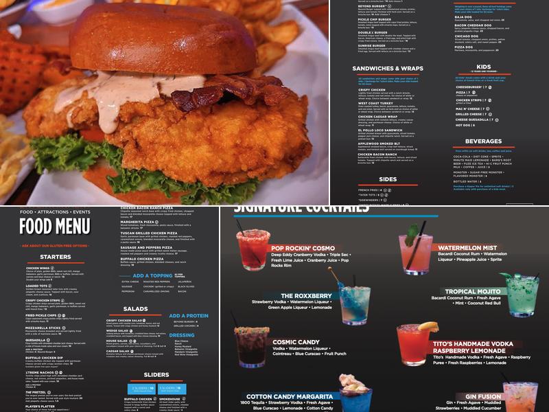 Pit Stop Tavern Menu