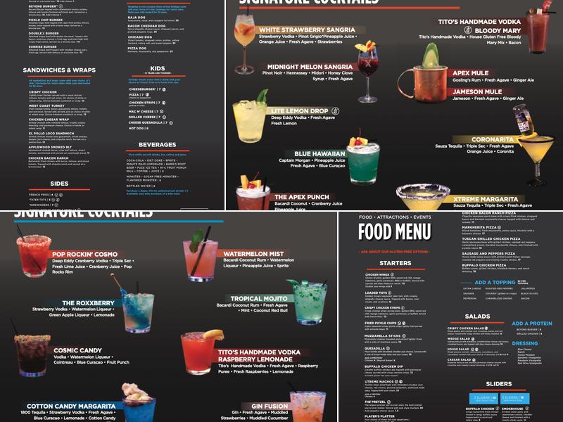 Pit Stop Tavern Menu